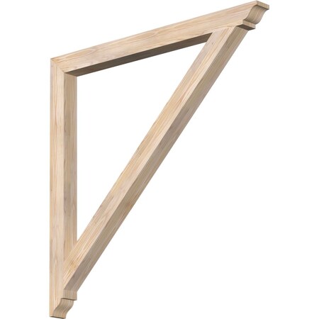 Ekena Millwork Traditional Traditional Smooth Bracket, Douglas Fir, 3 1/2"W x 48"D x 48"H BKT04X48X48TRA01SDF